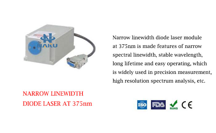 375nm Narrow Linewidth MDL-E Series Diode Lasers